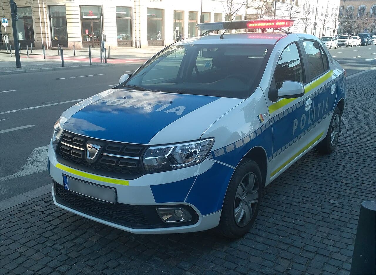 Dacia Logan Romanian police vehicle - 2021.jpg