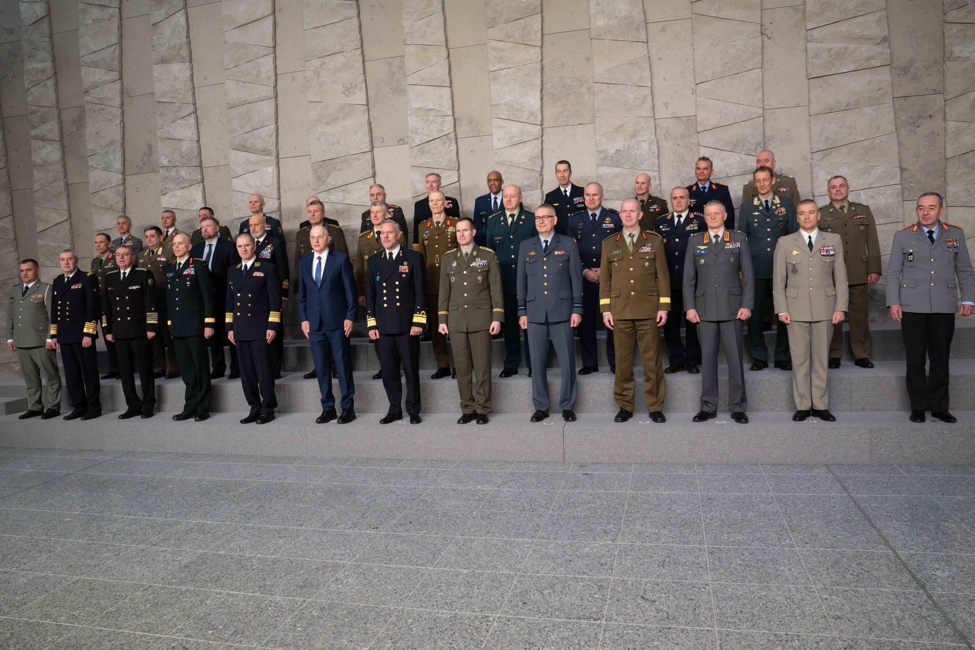 General CQ Brown, Jr., Chairman of the Joint Chiefs of Staff, attends the NATO Military Committee in Chiefs of Defense Session (MCCS) at NATO Headquarters in Br