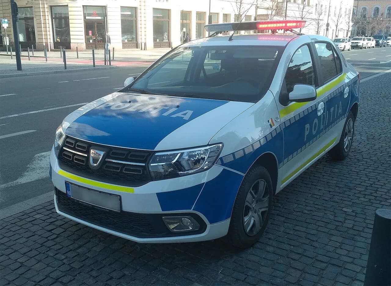 Dacia Logan Romanian police vehicle - 2021.jpg