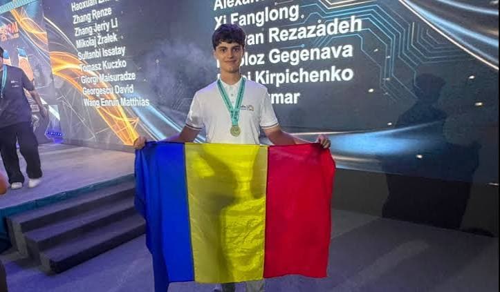 Cine este elevul din Timișoara care a câștigat medalia de aur la Olimpiada Internațională de Inteligență Artificială 2026 din Kazahstan