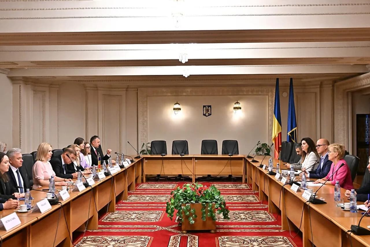 17 - 18.06.2024 - Vizita de lucru a membrilor Comisiei politică externă și integrare europeană la Parlamentul României - 53801819124.jpg