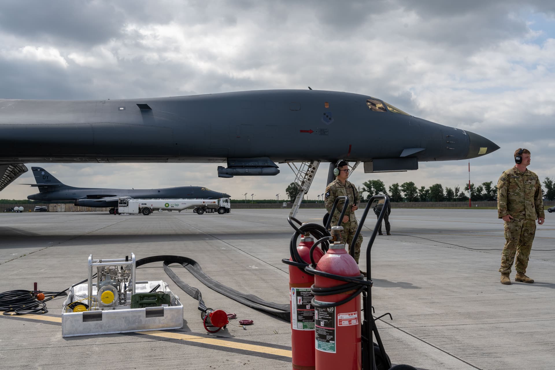 B-1B Lancers at Mihail Kogălniceanu Air Base.jpg