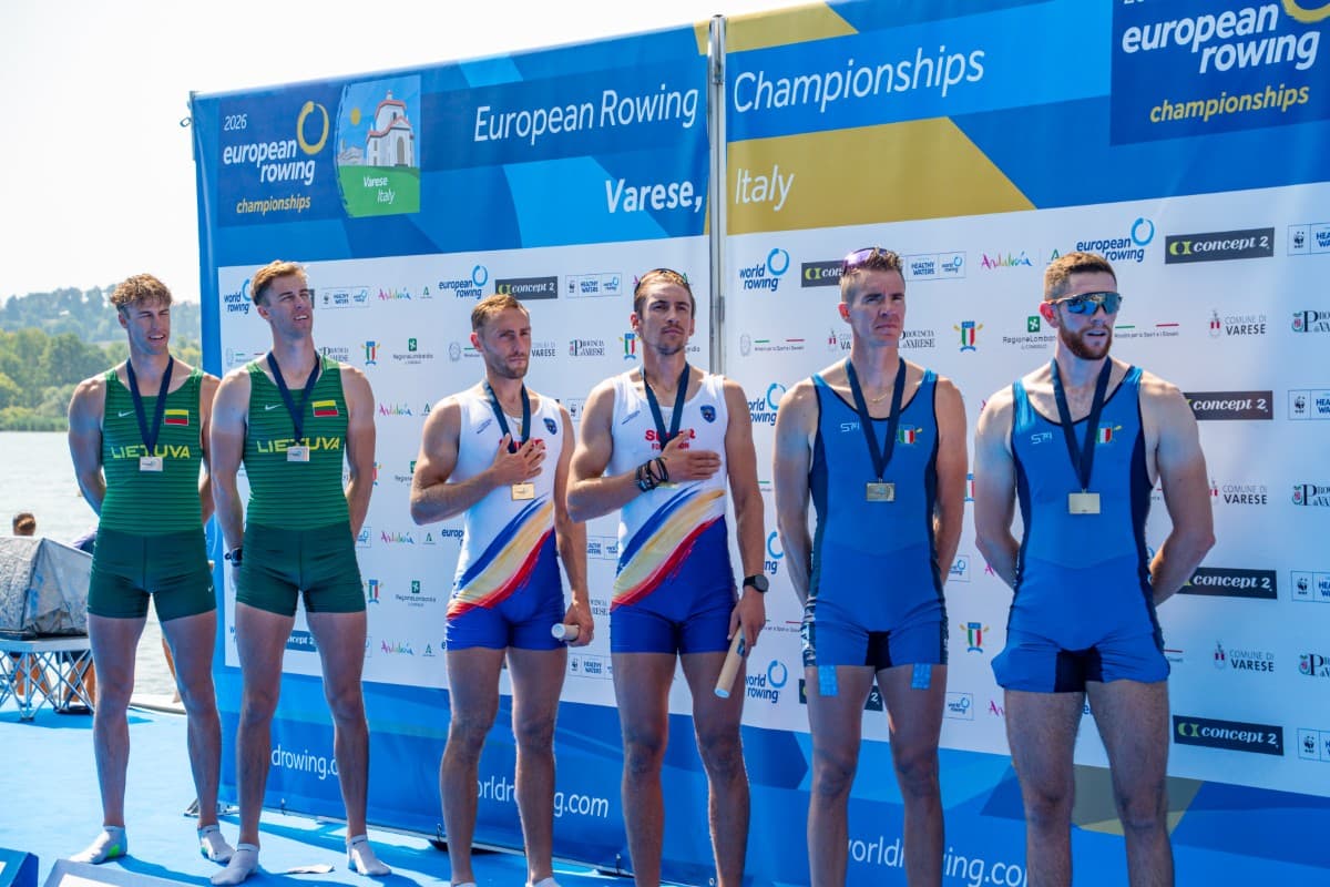 România a câștigat patru medalii de aur la Europenele de canotaj de la Varese