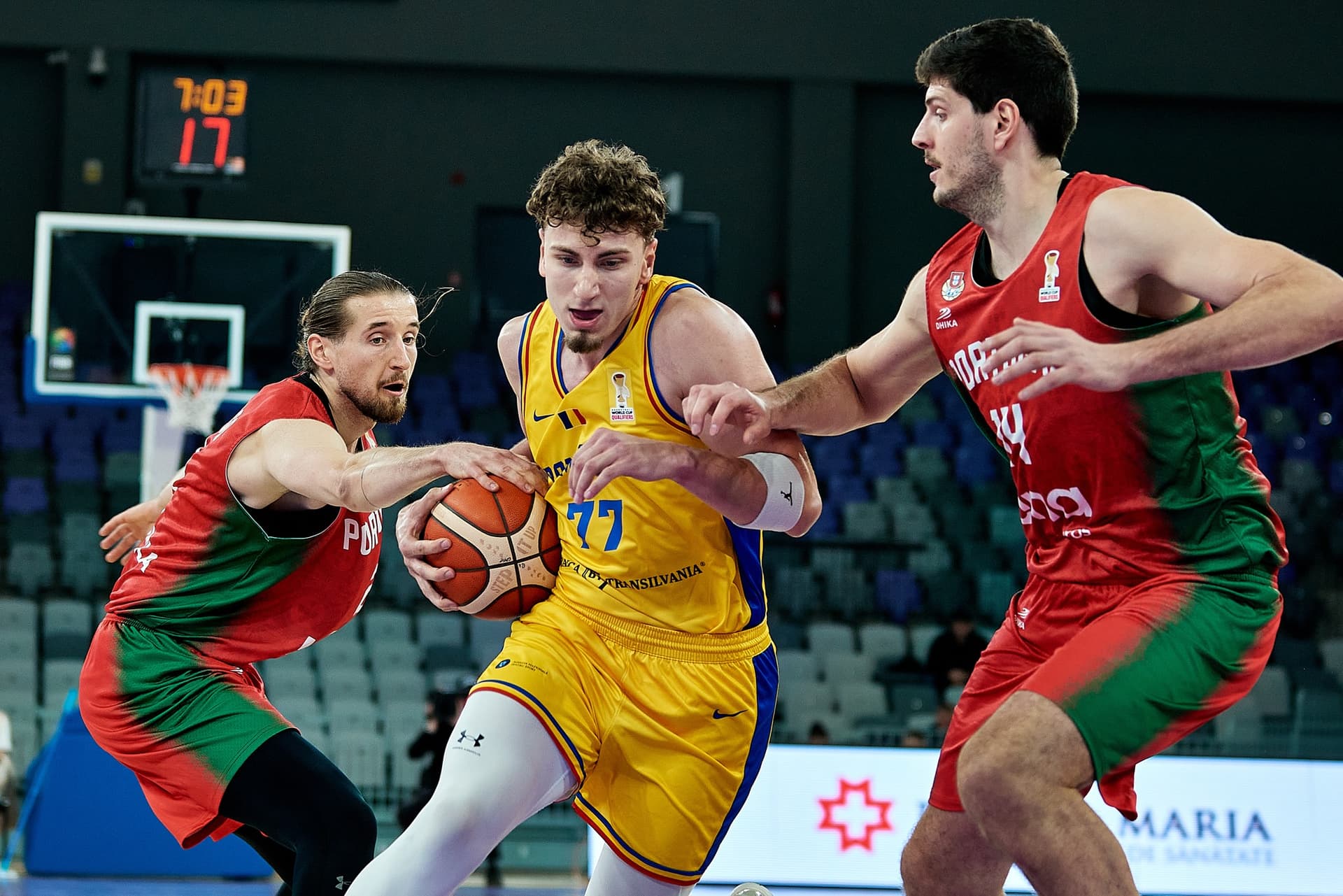 România a învins Portugalia și merge în sferturile Europenelor U18 la baschet