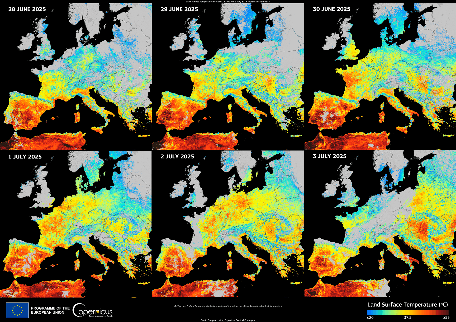 Evolution of the heatwave across Europe (Copernicus 2025-07-04).png
